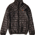 ELLESSE Mens Padded Jacket UK 38 Medium Black Polyester Vintage Ellesse and Second-Hand Ellesse from Messina Hembry 