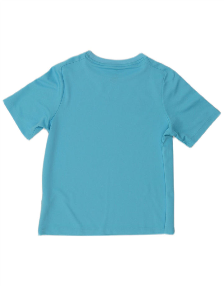 Nike Boys Dri Fit Graphic T-Shirt Top 12-13 Years Large Blue Polyester