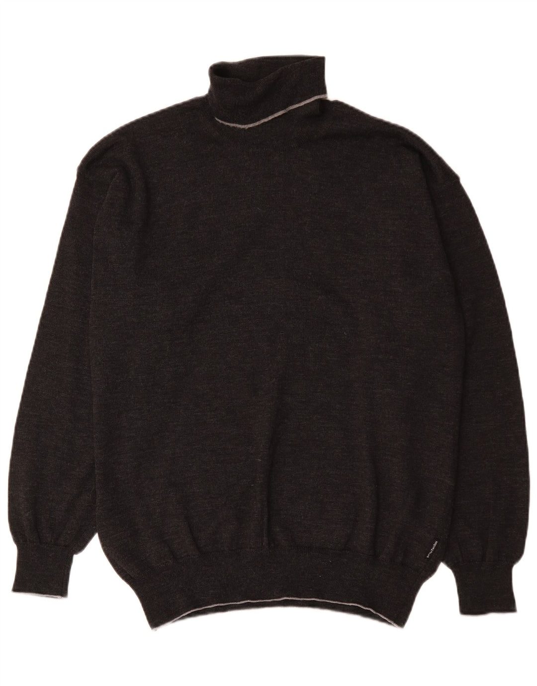 Sergio Tacchini Mens Roll Neck Jumper Sweater Large Grey
