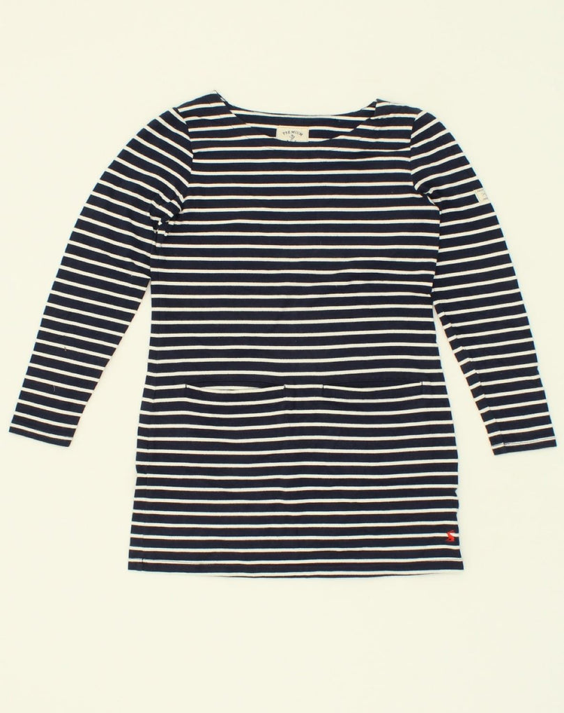 JOULES Womens Long Sleeve Basic Dress UK 6 XS Black Striped Cotton | Vintage Joules | Thrift | Second-Hand Joules | Used Clothing | Messina Hembry 