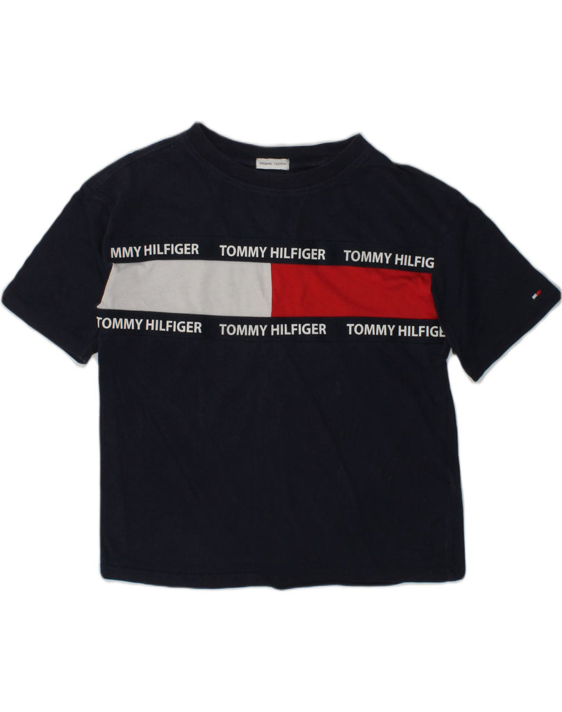 TOMMY HILFIGER Boys T-Shirt Top 6-7 Years Blue Cotton | Vintage Tommy Hilfiger | Thrift | Second-Hand Tommy Hilfiger | Used Clothing | Messina Hembry 