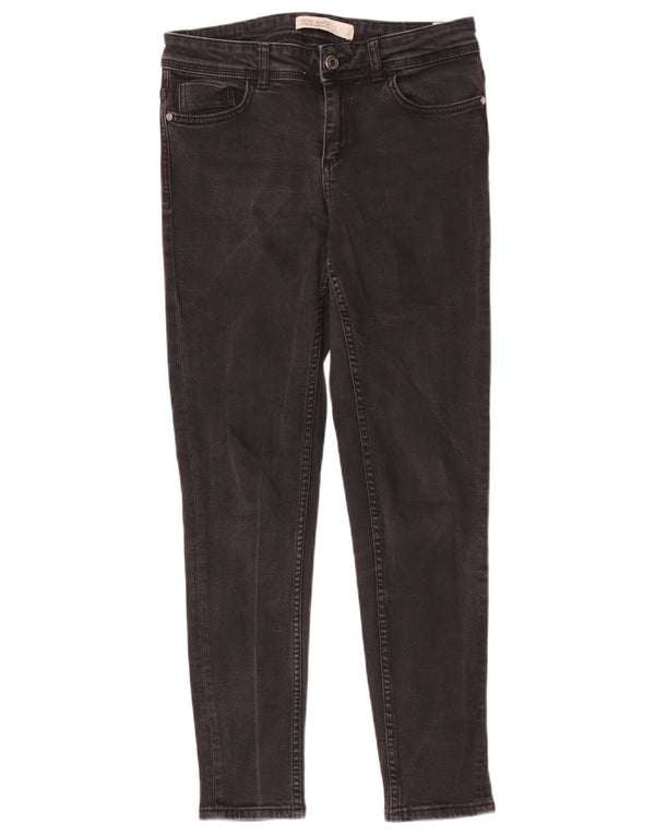 Zara Womens Skinny Jeans EU 36 XS W26 L27 Black Cotton
