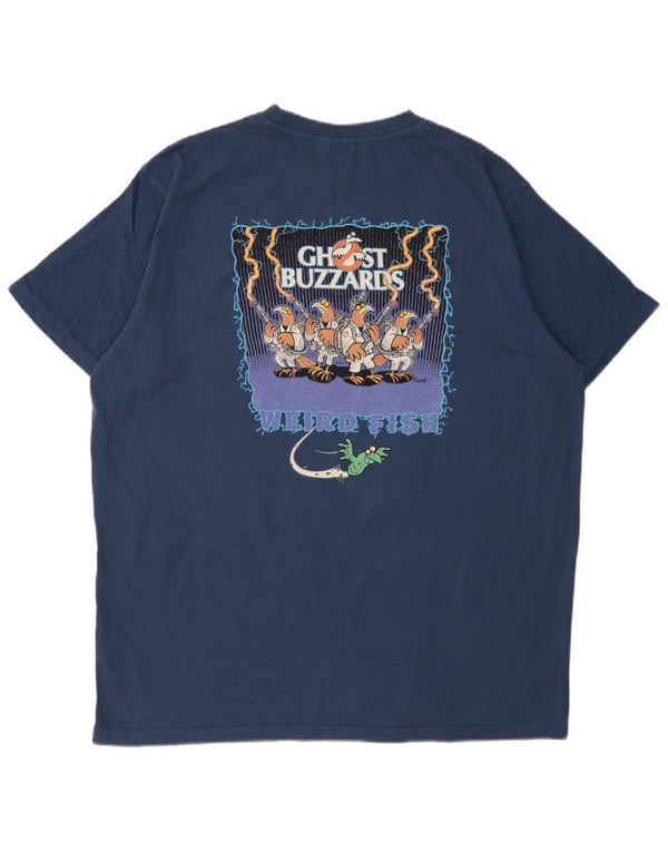 Weird Fish Mens Graphic T-Shirt Top 2XL Navy Blue Cotton
