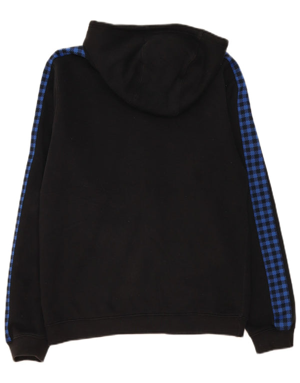 Nike Mens Zip Hoodie Sweater Small Black Colourblock Cotton