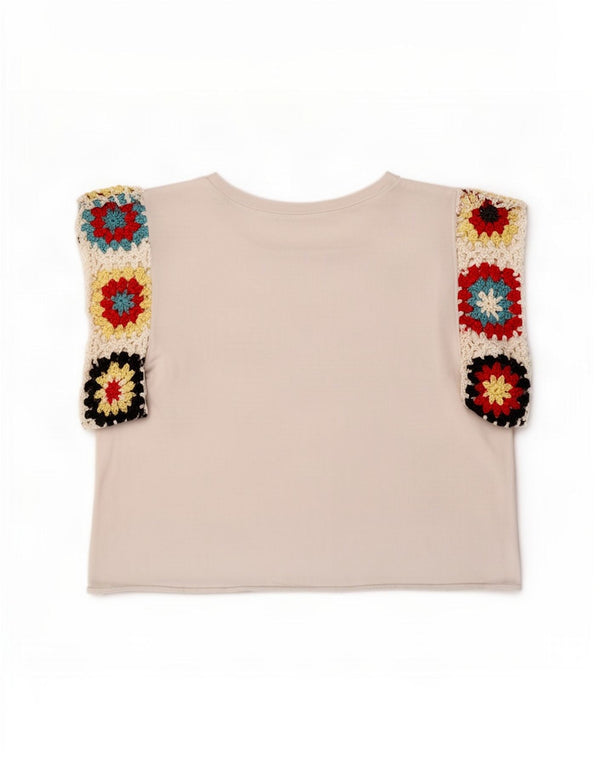 Zara Womens Trafaluc Crop Vest Top UK 10 Small White Floral