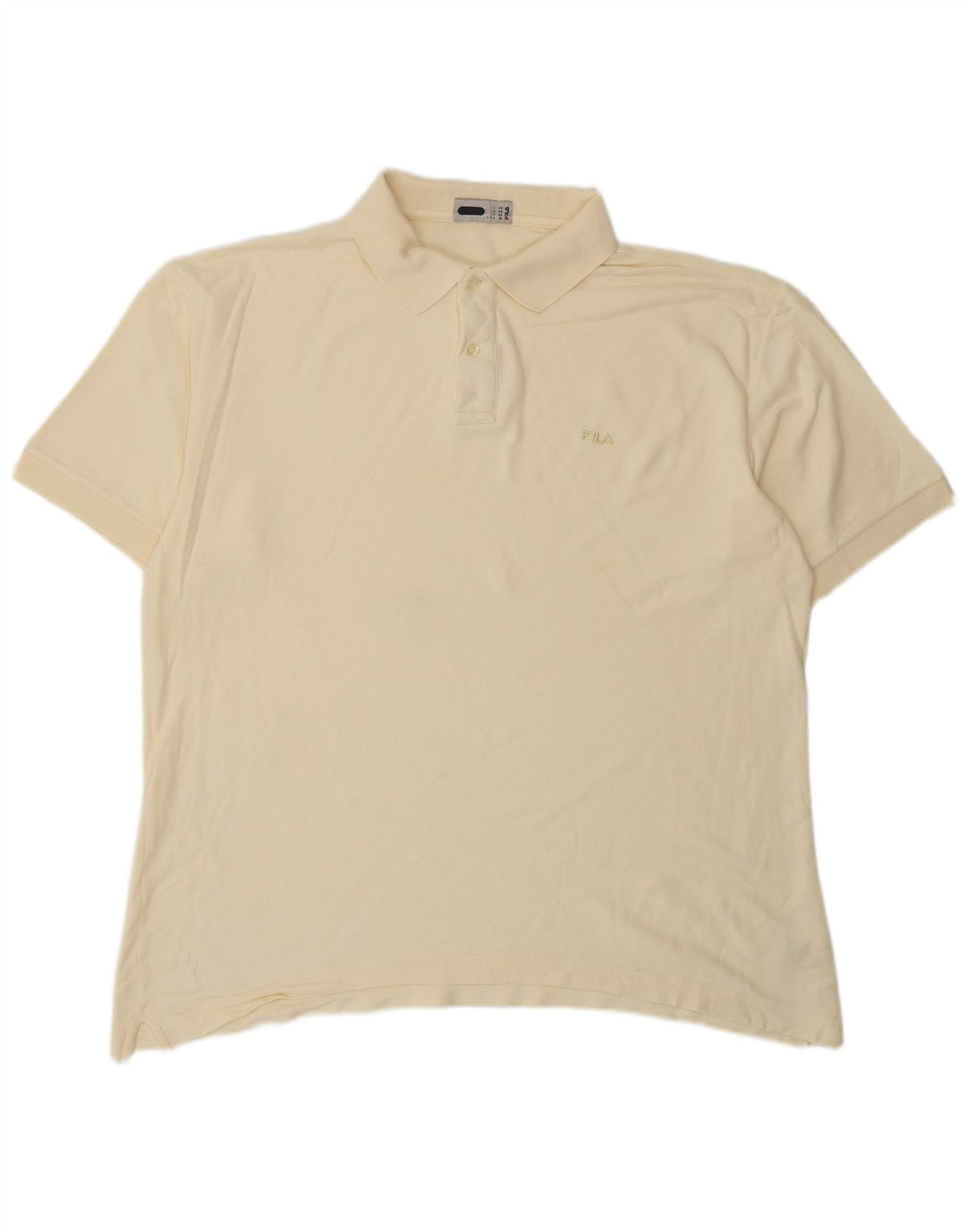 FILA Mens Polo Shirt IT 56 2XL Yellow