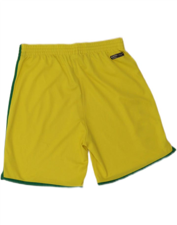 Errea Mens Graphic Sport Shorts Medium  Yellow Polyester