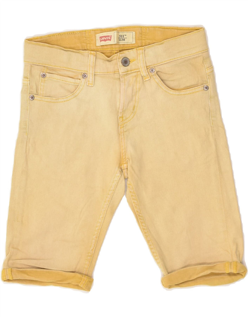 LEVI'S Boys 511 Slim Denim Shorts 9-10 Years W26  Yellow Cotton | Vintage Levi's | Thrift | Second-Hand Levi's | Used Clothing | Messina Hembry 