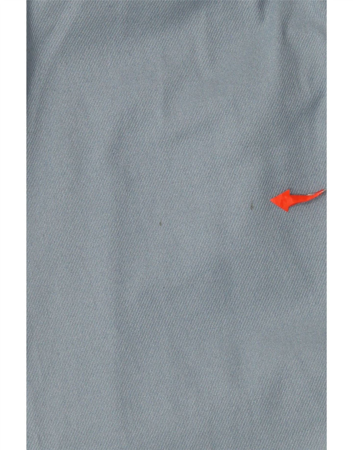 Marks & Spencer Mens Straight Chino Trousers W42 L29 Blue Cotton