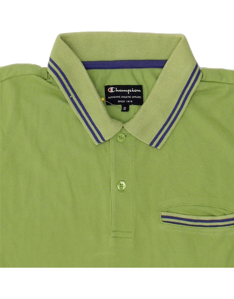 CHAMPION Mens Polo Shirt Small Green Cotton Vintage Champion and Second-Hand Champion from Messina Hembry 