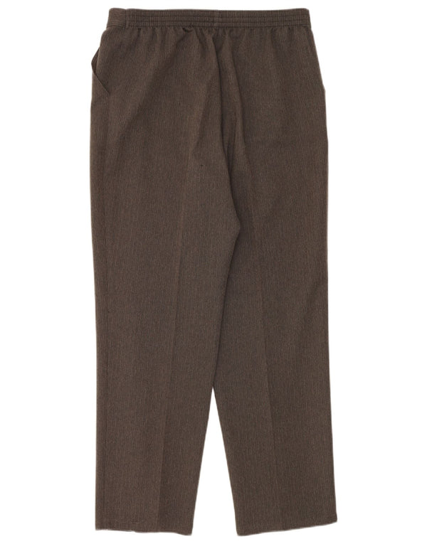 Marks & Spencer Womens Casual Trousers UK 14 Large W32 L29 Khaki