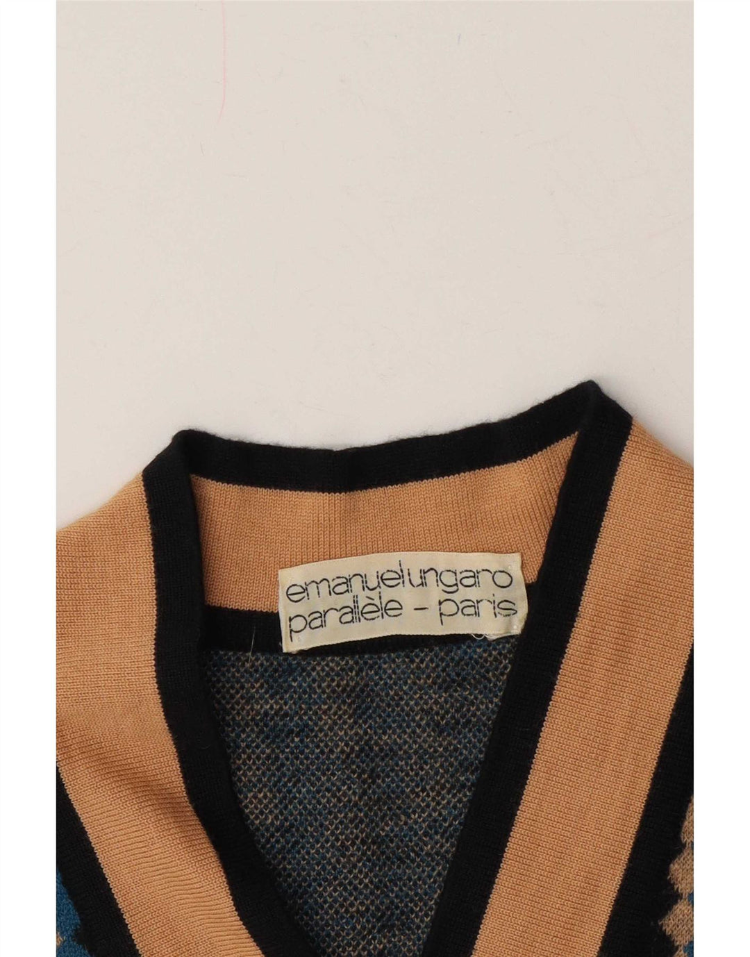 Emanuel Ungaro Womens Vest Tank Top UK 10 Small Multicoloured Geometric