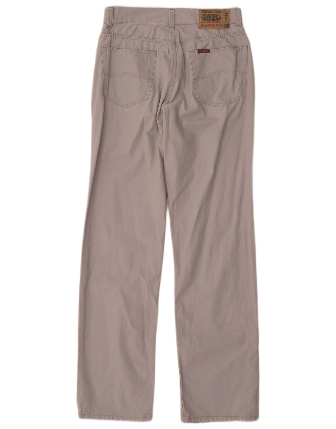 Carrera Mens Straight Casual Trousers W28 L32 Grey