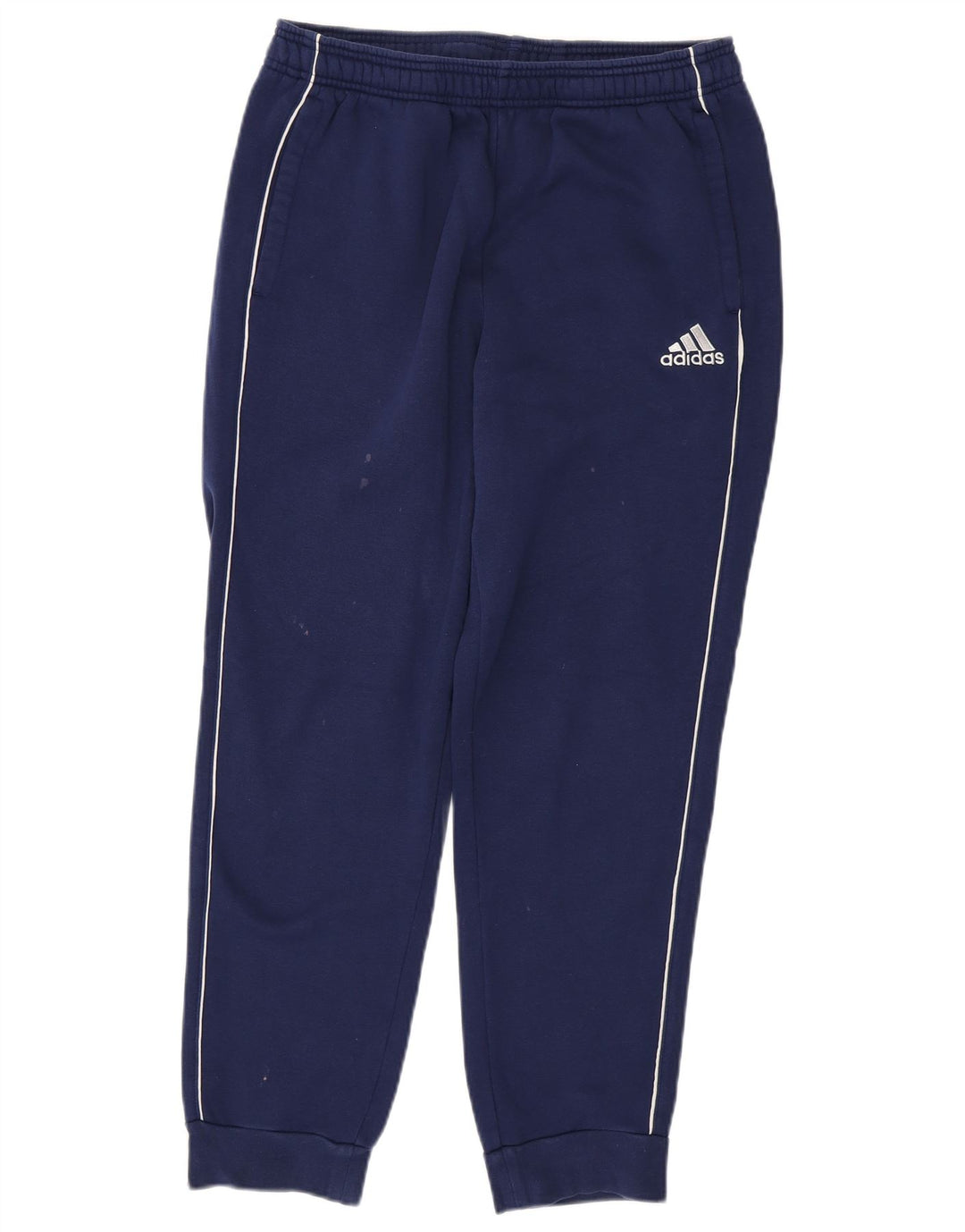 ADIDAS Mens Tracksuit Trousers Joggers Medium  Navy Blue Cotton