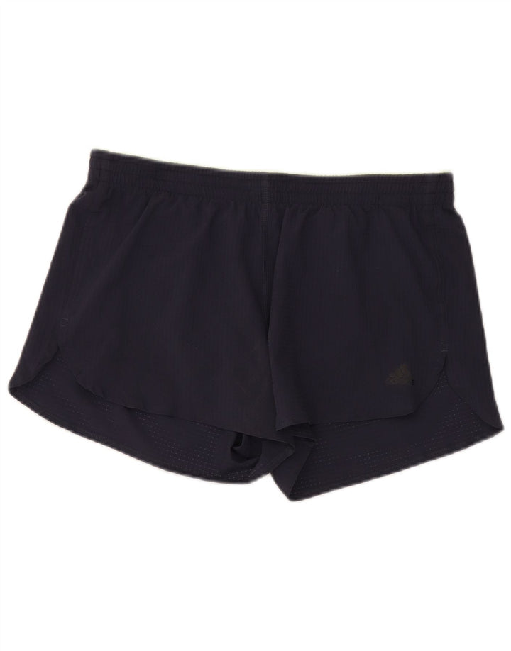 Adidas Womens Aeroready Sport Shorts UK 14 Medium  Navy Blue Polyester