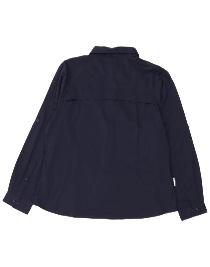 Mountain Warehouse Womens Shirt UK 18 XL  Navy Blue Polyester