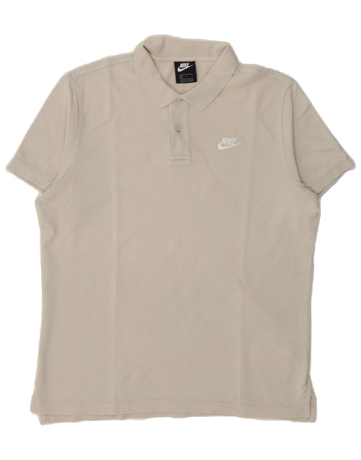NIKE Mens Polo Shirt Large Grey Cotton Vintage Nike and Second-Hand Nike from Messina Hembry 