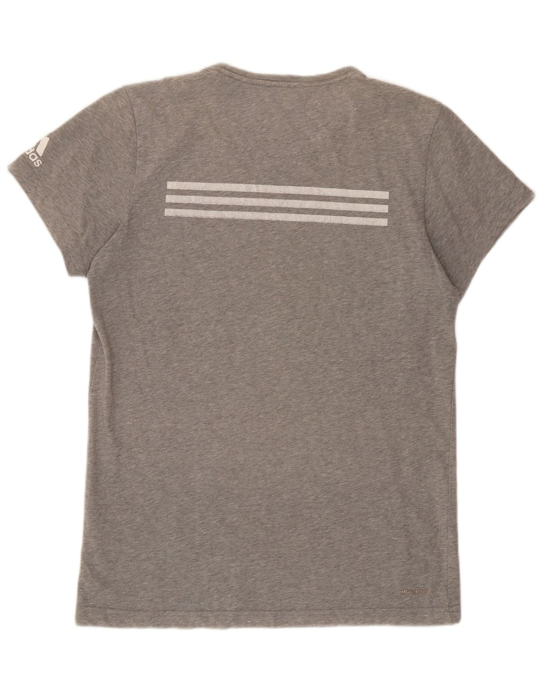 Adidas Mens Graphic T-Shirt Top Medium Grey Colourblock