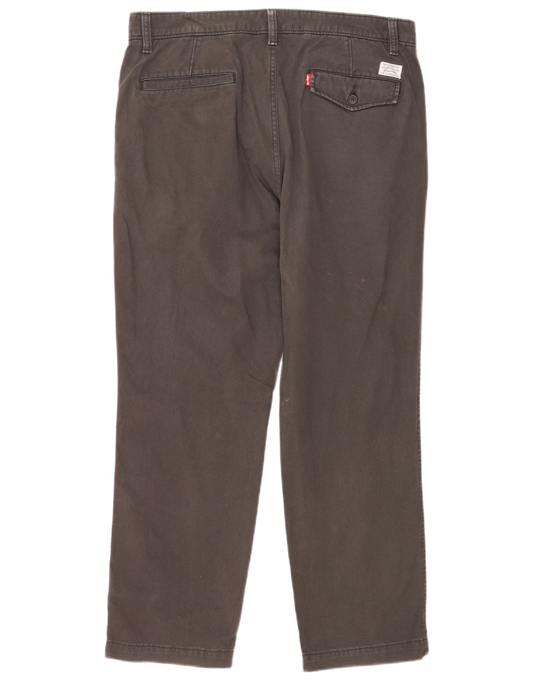 Levi's Mens Authentic Chino Trousers W34 L30 Grey Cotton