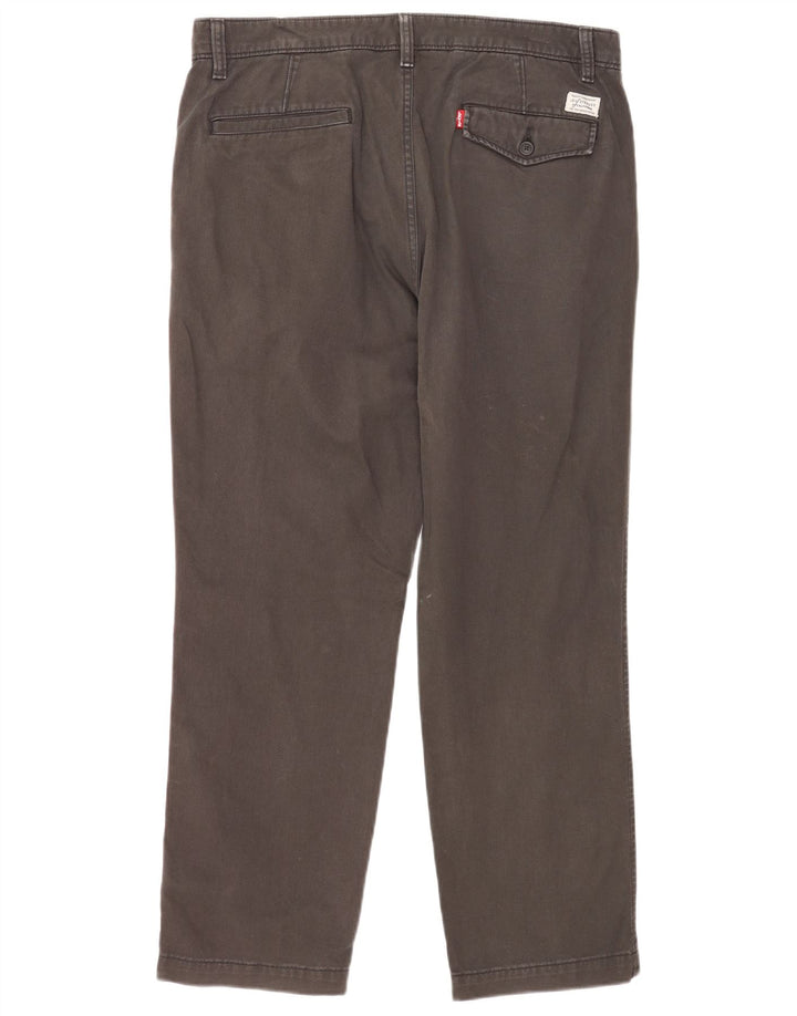 Levi's Mens Authentic Chino Trousers W34 L30 Grey Cotton