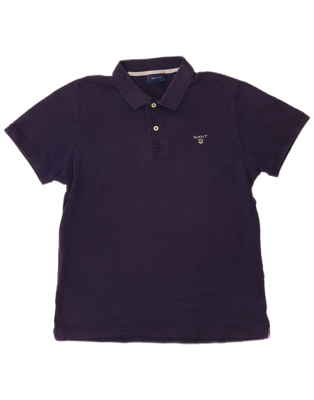 GANT Mens Polo Shirt Medium Navy Blue Cotton