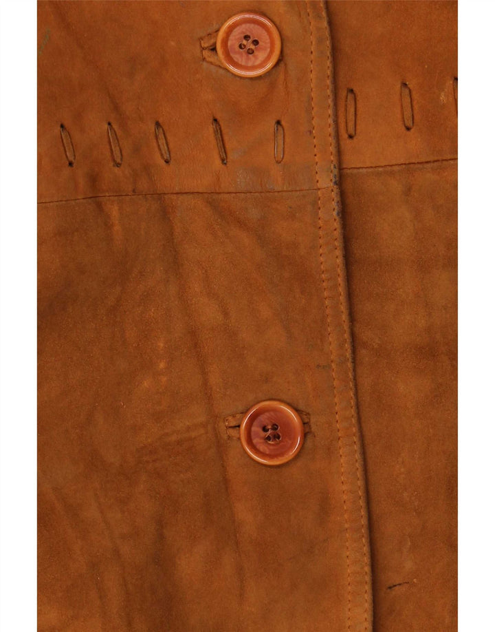 Conbipel Womens Oversized Suede Jacket IT 46 Large Brown