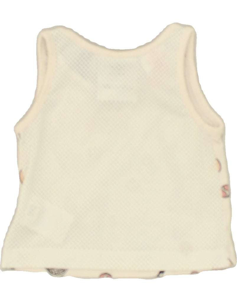 ADIDAS Baby Girls Graphic Vest Top 3-6 Months White Polyester | Vintage Adidas | Thrift | Second-Hand Adidas | Used Clothing | Messina Hembry 