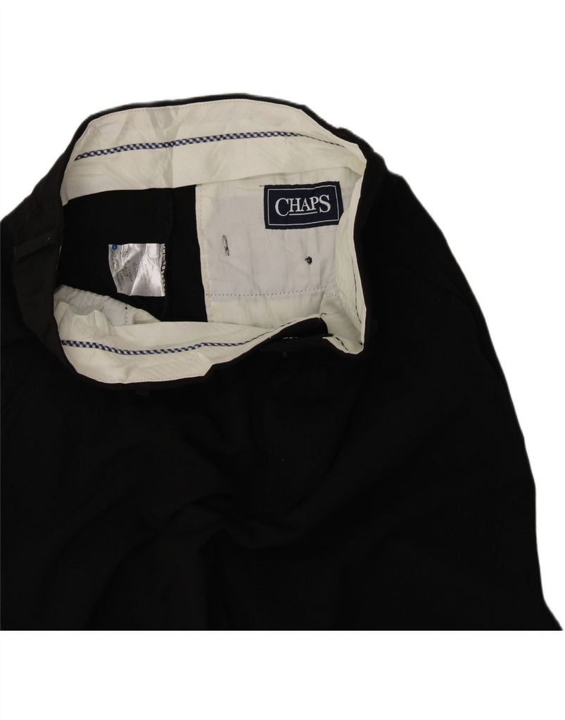 CHAPS Girls Straight Casual Trousers 15-16 Years W28 L29 Black Polyester Vintage Chaps and Second-Hand Chaps from Messina Hembry 