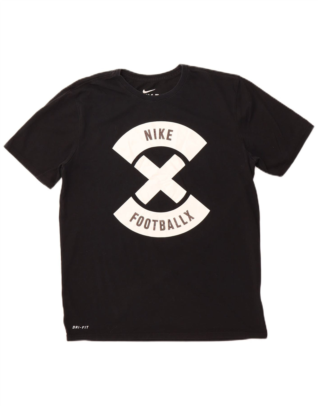 NIKE Mens Athletic Cut Graphic T-Shirt Top Medium Black
