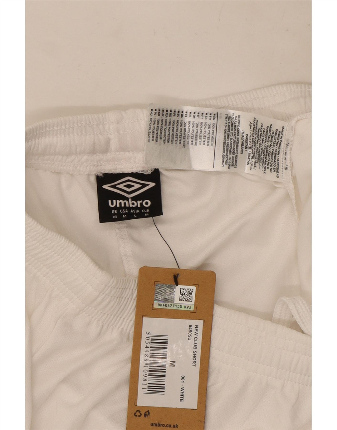 Umbro Mens West Ham United F.C Sport Shorts Medium  White Polyester