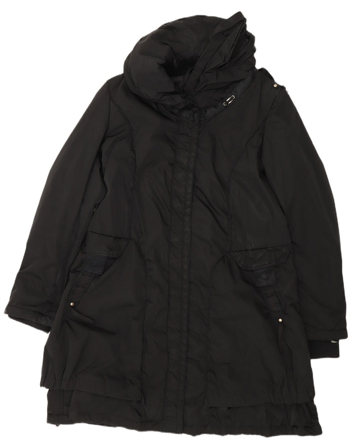 Marithe Francois Girbaud Womens Windbreaker Coat IT 46 Large Black