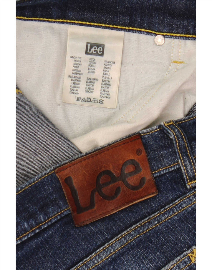 Lee Mens Luke Slim Jeans W34 L30 Navy Blue Cotton