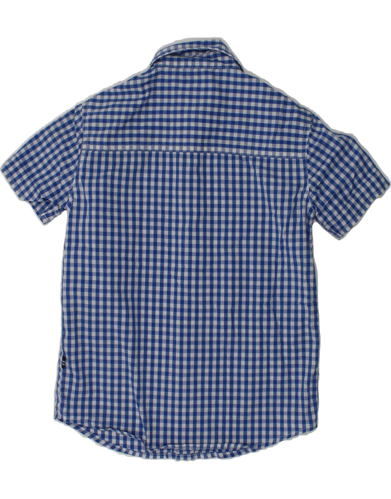 NAUTICA Boys Short Sleeve Shirt 3-4 Years Small Blue Gingham Cotton | Vintage Nautica | Thrift | Second-Hand Nautica | Used Clothing | Messina Hembry 