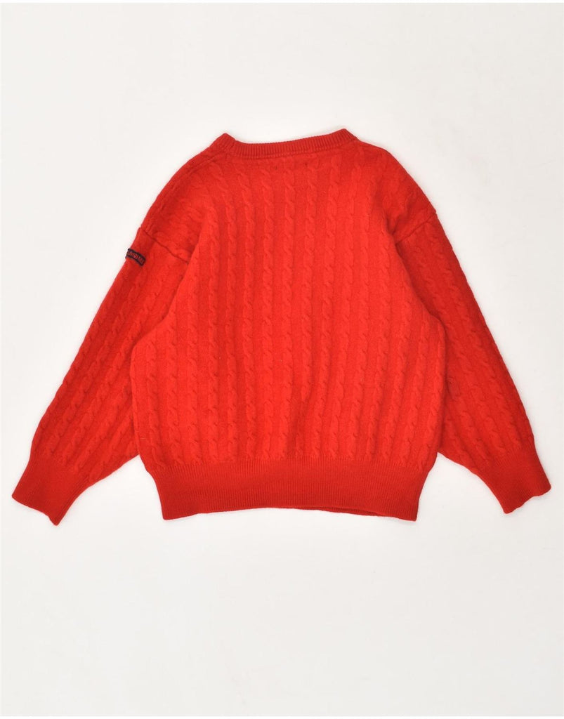 PAUL & SHARK Womens Boat Neck Jumper Sweater UK 16 Large Red | Vintage Paul & Shark | Thrift | Second-Hand Paul & Shark | Used Clothing | Messina Hembry 