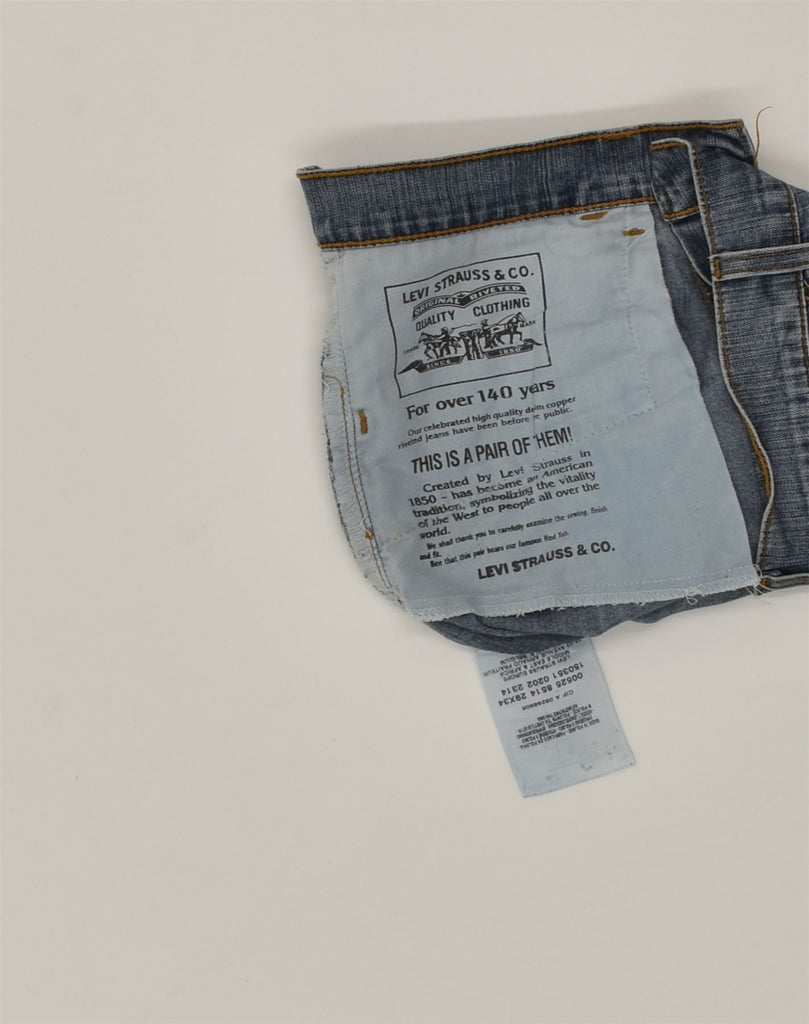 LEVI'S Womens Straight Jeans W29 L26 Blue Cotton | Vintage Levi's | Thrift | Second-Hand Levi's | Used Clothing | Messina Hembry 