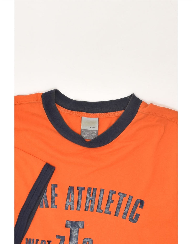 NIKE Mens Graphic T-Shirt Top UK 48/50 XL Orange Cotton | Vintage Nike | Thrift | Second-Hand Nike | Used Clothing | Messina Hembry 