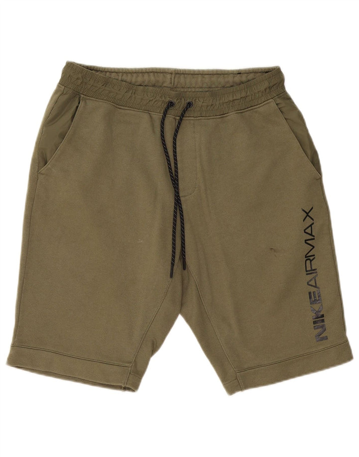NIKE Mens Graphic Sport Shorts Medium  Khaki Cotton