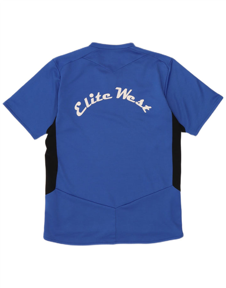 Lotto Mens T-Shirt Top Medium Blue Colourblock Polyester