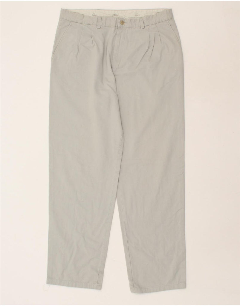 LACOSTE Mens Straight Chino Trousers IT 46 Small W30 L31  Grey Cotton | Vintage Lacoste | Thrift | Second-Hand Lacoste | Used Clothing | Messina Hembry 