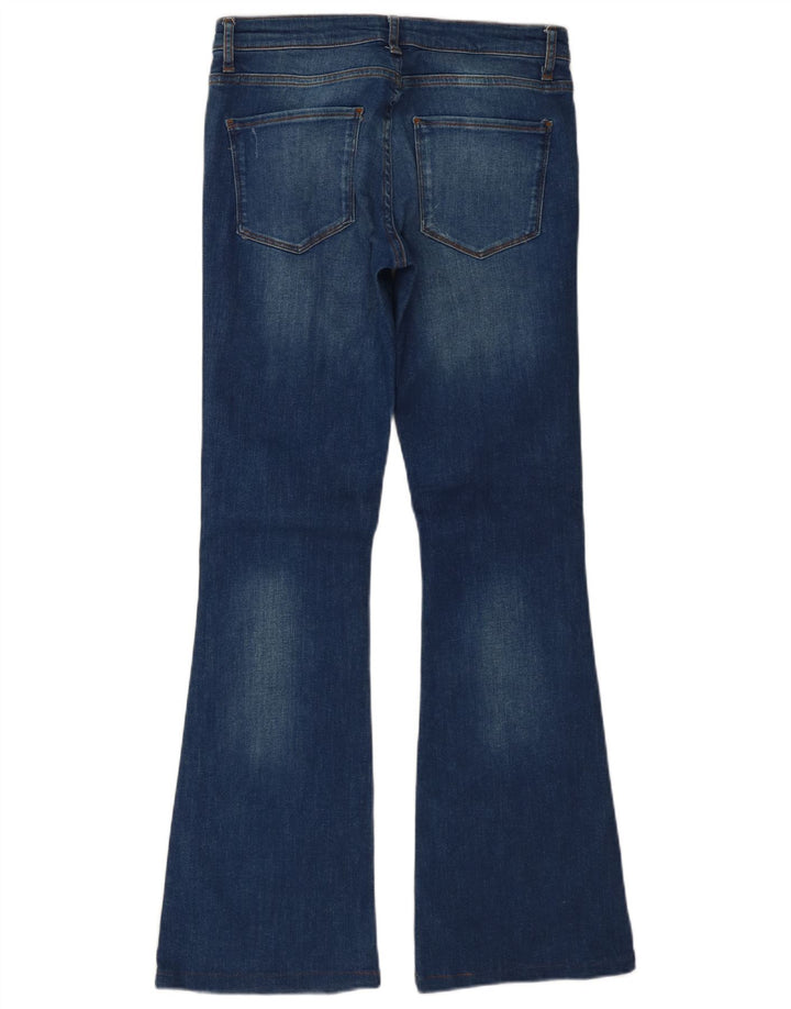 Zara Womens Flared Jeans EU 38 Small W28 L32 Blue Cotton