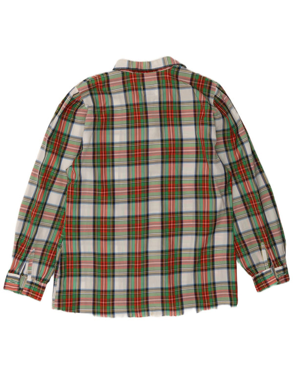 Benetton Womens Shirt IT 46 Large Multicoloured Plaid Polyethylene