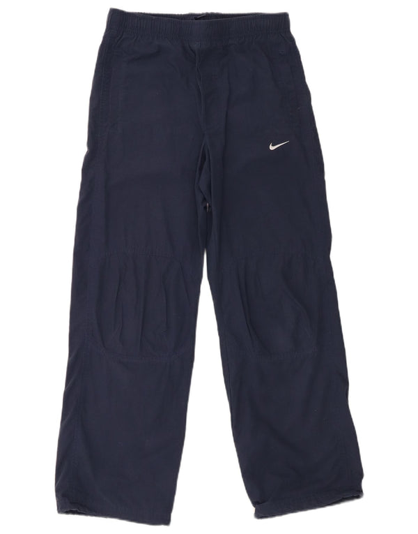 Nike Boys Tracksuit Trousers 10-11 Years Medium Navy Blue Polyester