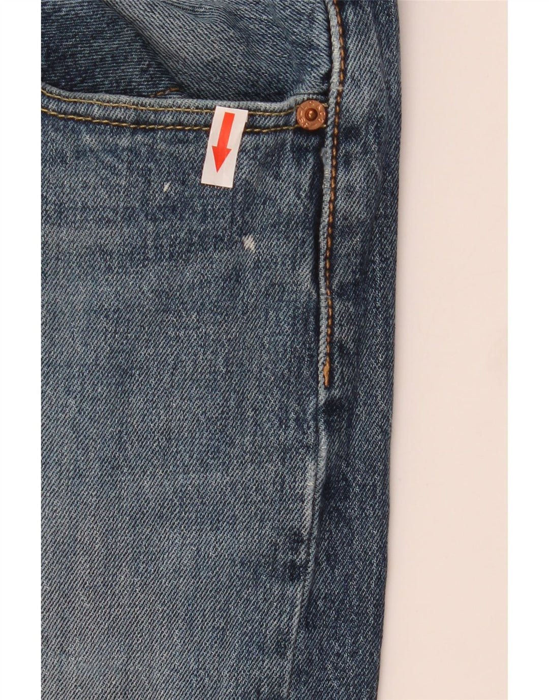 Levi's Mens 501 Straight Jeans W32 L30 Blue Cotton
