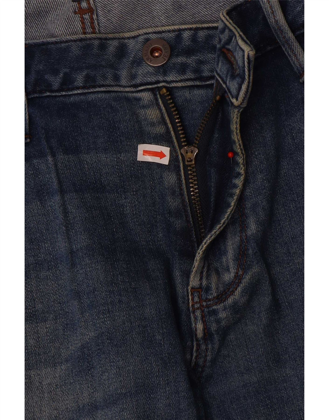 Armani Mens Slim Jeans W34 L34 Blue Cotton