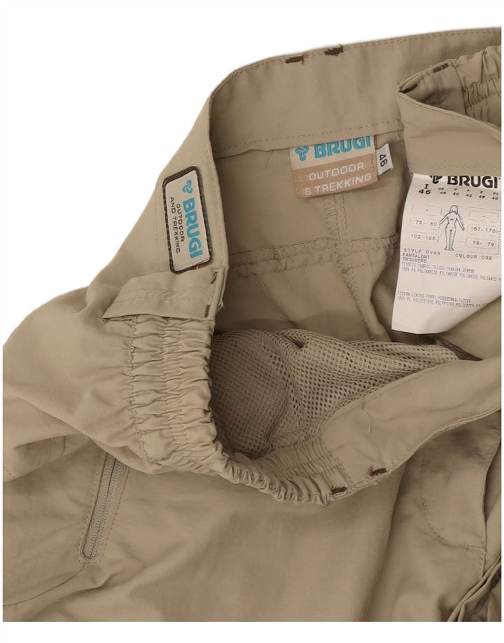 BRUGI Womens Cargo Shorts IT 46 Large W34 Beige Polyamide