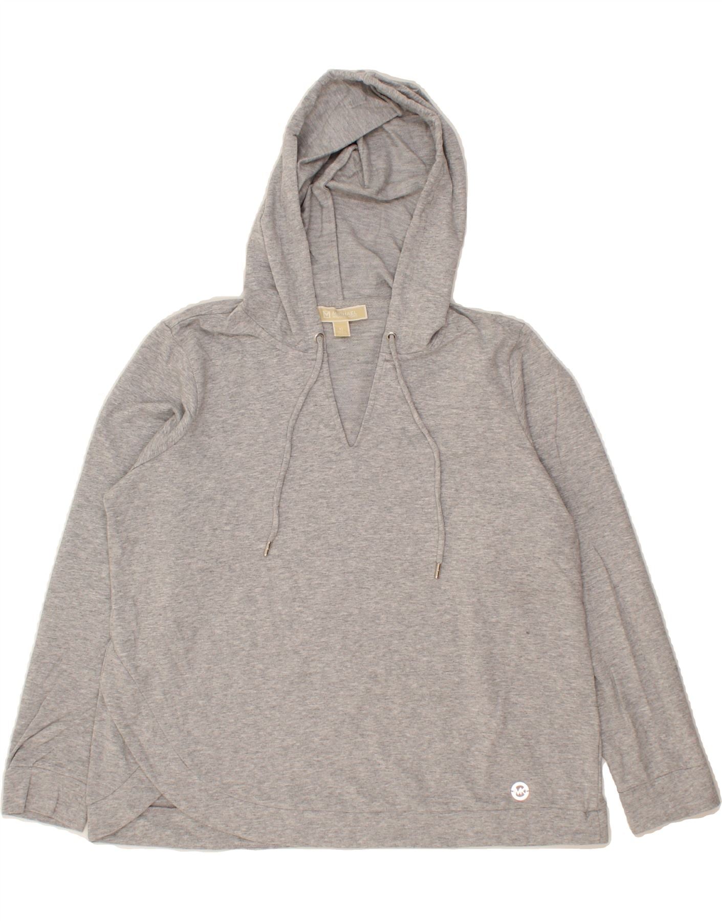 MICHAEL KORS Womens Hoodie Jumper UK 18 XL Grey