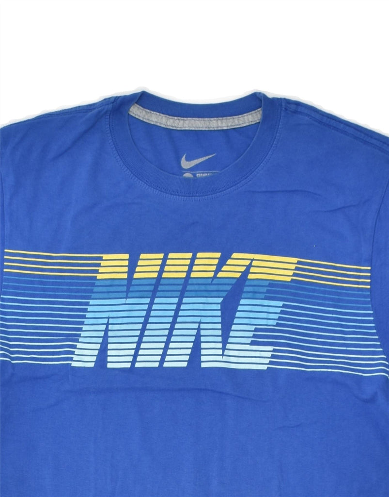 NIKE Mens Standard Fit Graphic T-Shirt Top Medium Blue Cotton | Vintage Nike | Thrift | Second-Hand Nike | Used Clothing | Messina Hembry 