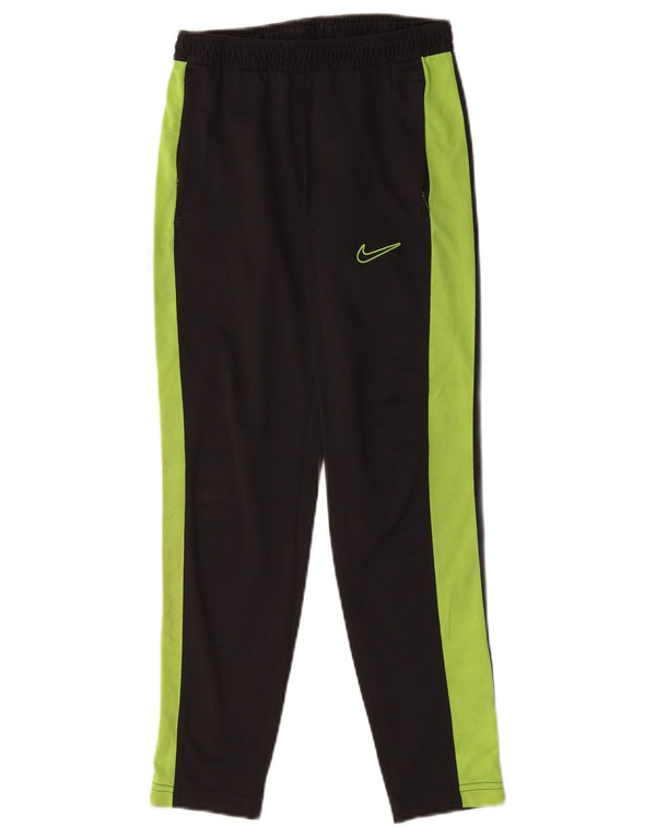 Nike Boys Dri Fit Tracksuit Trousers 10-11 Years Medium Black Colourblock