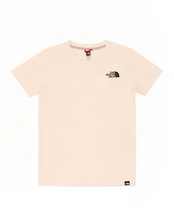 The North Face Boys Graphic T-Shirt Top 11-12 Years Large Off White Cotton