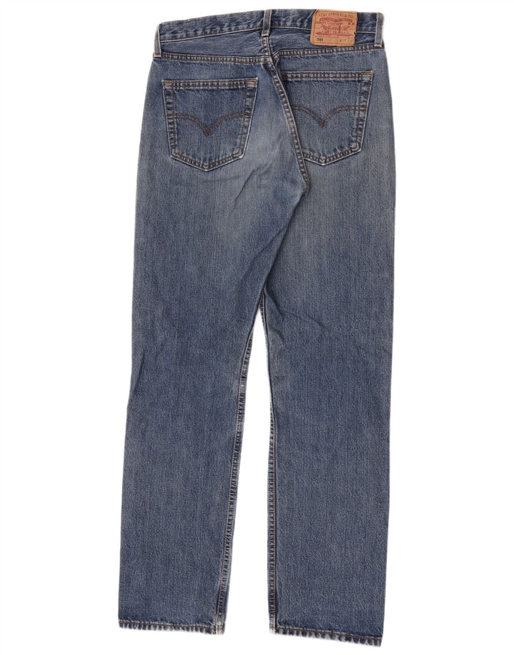 Levi's Womens 501 Distressed Straight Jeans W31 L32 Blue Cotton